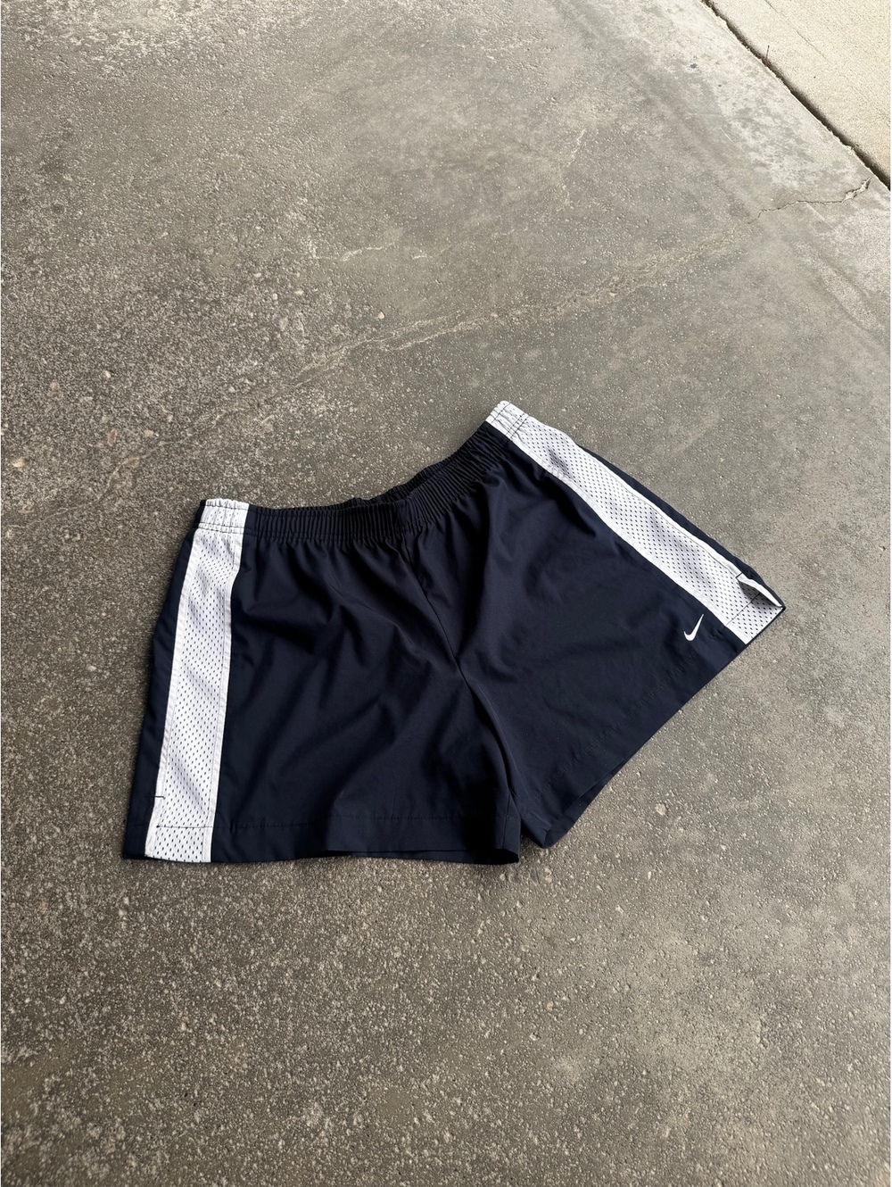 Vintage Y2K Nike Swoosh Polyester Track Shorts